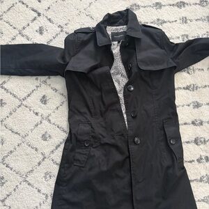 Banana Republic Black Trench Coat